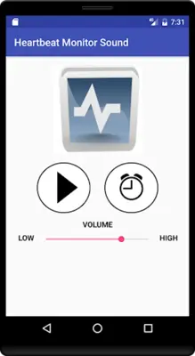 Heartbeat Monitor Sound android App screenshot 0